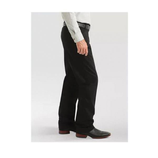 Wrangler Casuals Series 00096BK-32X36 Pants, 32 in, 32 to 33 in Waist, 36 in L Inseam, Black, Classic, Relaxed Fit