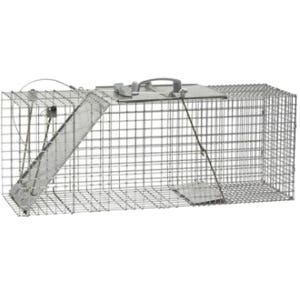 Havahart Easy Set Animal Trap, 32 in L, 10 in W, 12 in H, Spring-Loaded Door