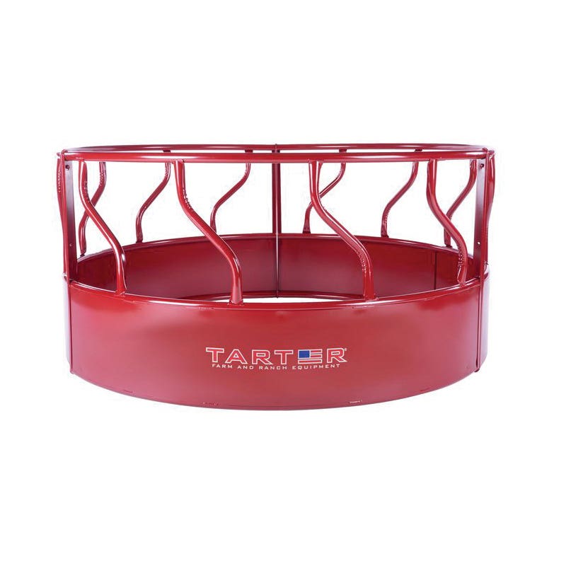 Tarter RFM S?Bar Hay Feeder Red Powder?Coated Steel