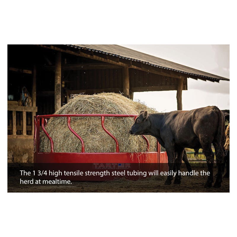 Tarter RFM S?Bar Hay Feeder Red Powder?Coated Steel