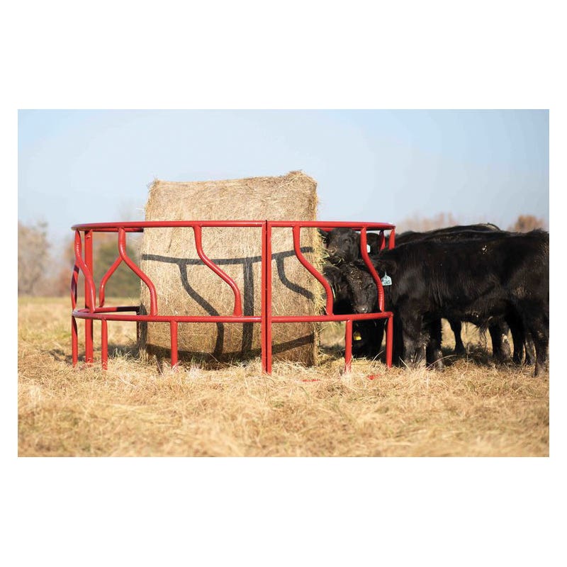 Tarter RFM S?Bar Hay Feeder Red Powder?Coated Steel