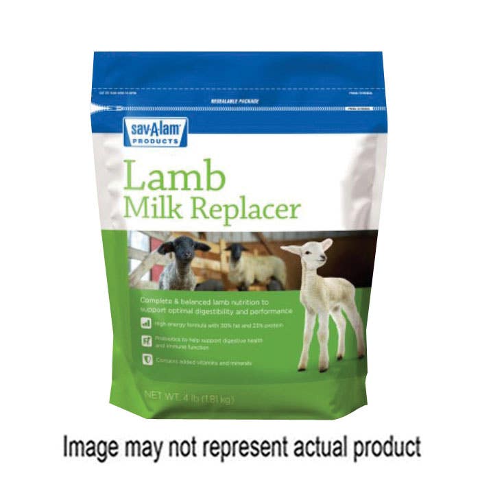 Sav-A-lam 01-7417-0215 Milk Replacer, Powder, 4 lb Pouch