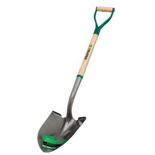 Truper Round-Point D-Handle Shovel with Steel/Wood Handle