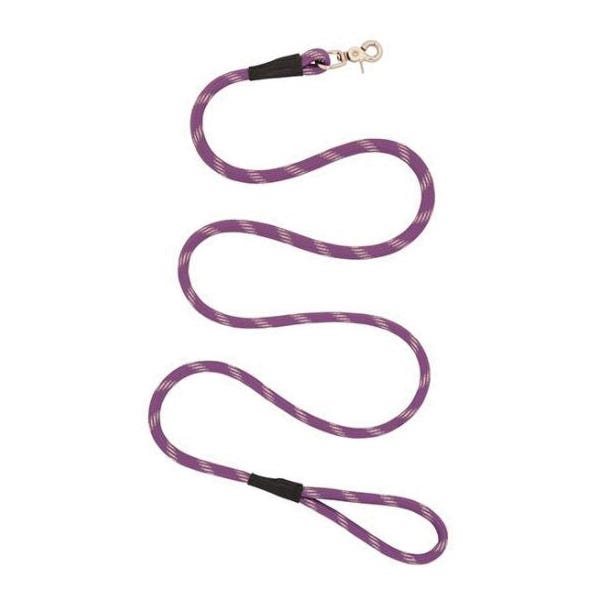 Terrain Dog Rope Dog Leash, 6 ft L, 1/2 in W, Nylon/Polypropylene Line, Navy Blue