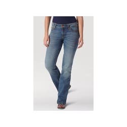 Wrangler Retro Series MAE Jeans, 3, 28 to 28-1/2 in Waist, 32 in L Inseam, KM Wash, Bootcut, Regular Fit