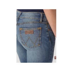 Wrangler Retro Series MAE Jeans, 3, 28 to 28-1/2 in Waist, 34 in L Inseam, KM Wash, Bootcut, Regular Fit