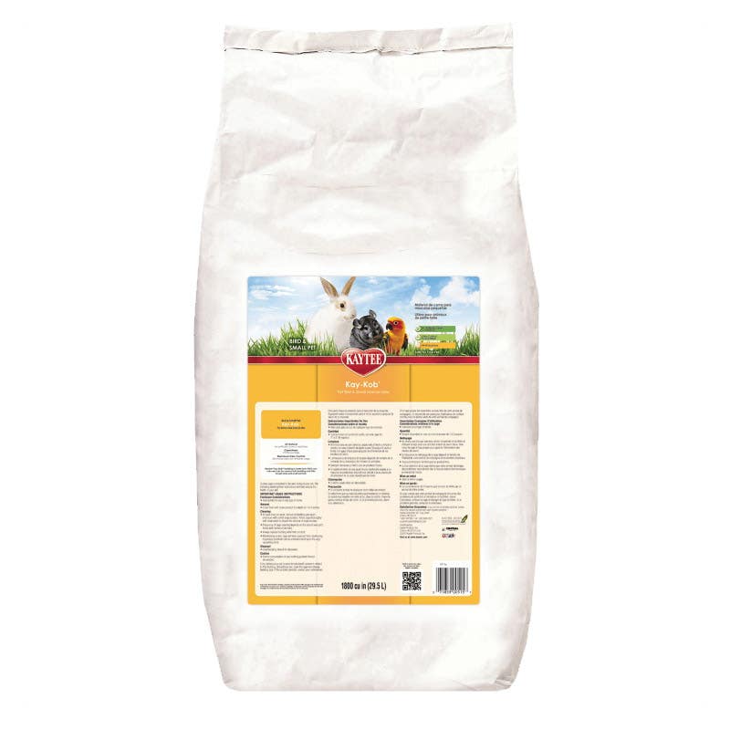 Kaytee Kay-Kob 100032024 Pet Bedding, 1 cu-ft Coverage Area, Corn Cob, 25 lb