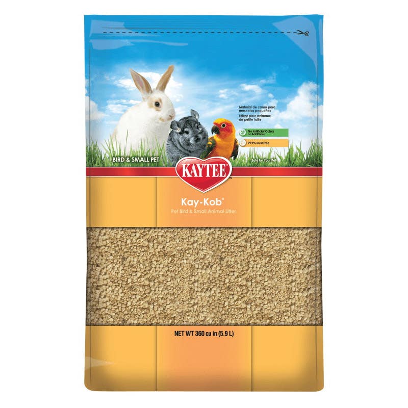 Kaytee Kay-Kob 100032024 Pet Bedding, 1 cu-ft Coverage Area, Corn Cob, 25 lb