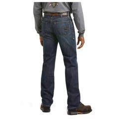 Ariat Basic FR M4 Series Jeans, 30 in, 36 in L, Shale, Bootcut, Relaxed, Stretchable