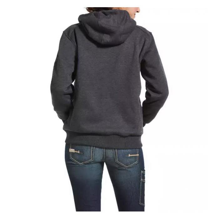 Ariat Rebar Series All-Weather Hoodie, S, Cotton/Polyester, Charcoal Heather