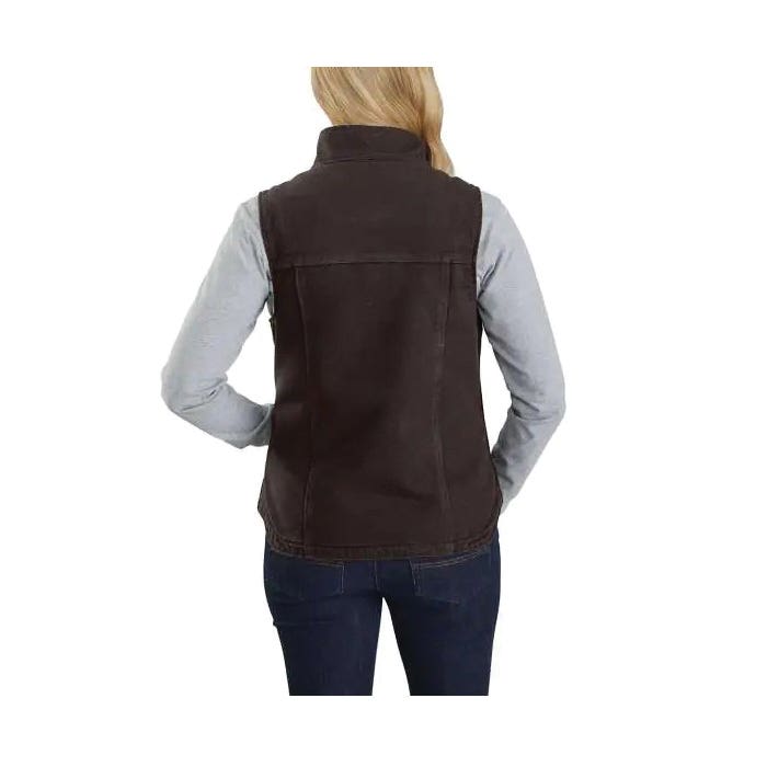 Carhartt Women's Relaxed Fit Sherpa Lined Vest, Washed Duck, Black, S