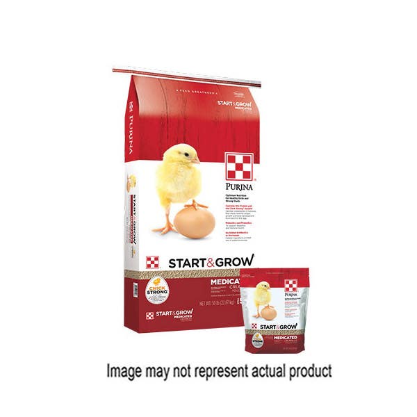 Land O'Lakes Start & Grow 3004798-303 Poultry Feed, Crumble, 25 lb Bag