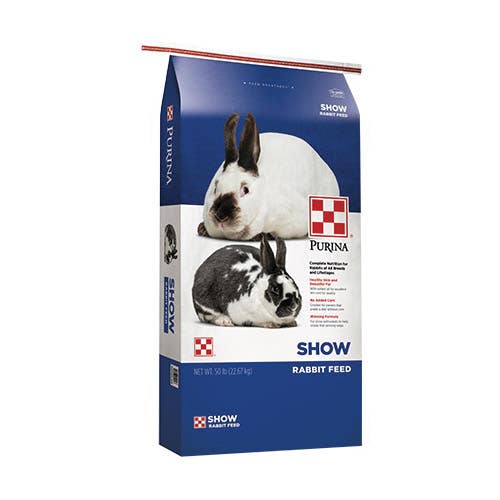 Purina 3004918-206 Show Rabbit Feed, Pellet, 50 lb Bag