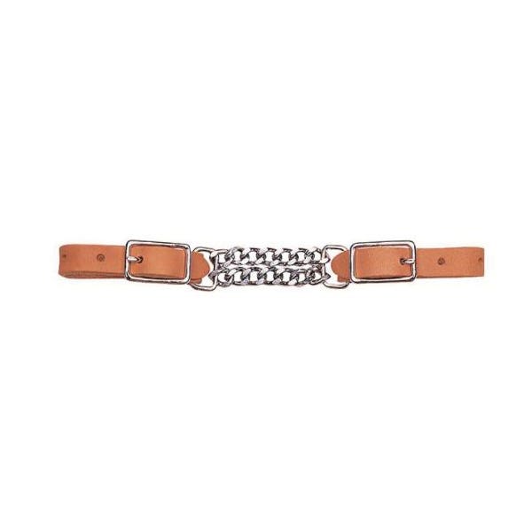 Weaver Leather Chain Curb Strap, Double Flat-Link, Harness Leather