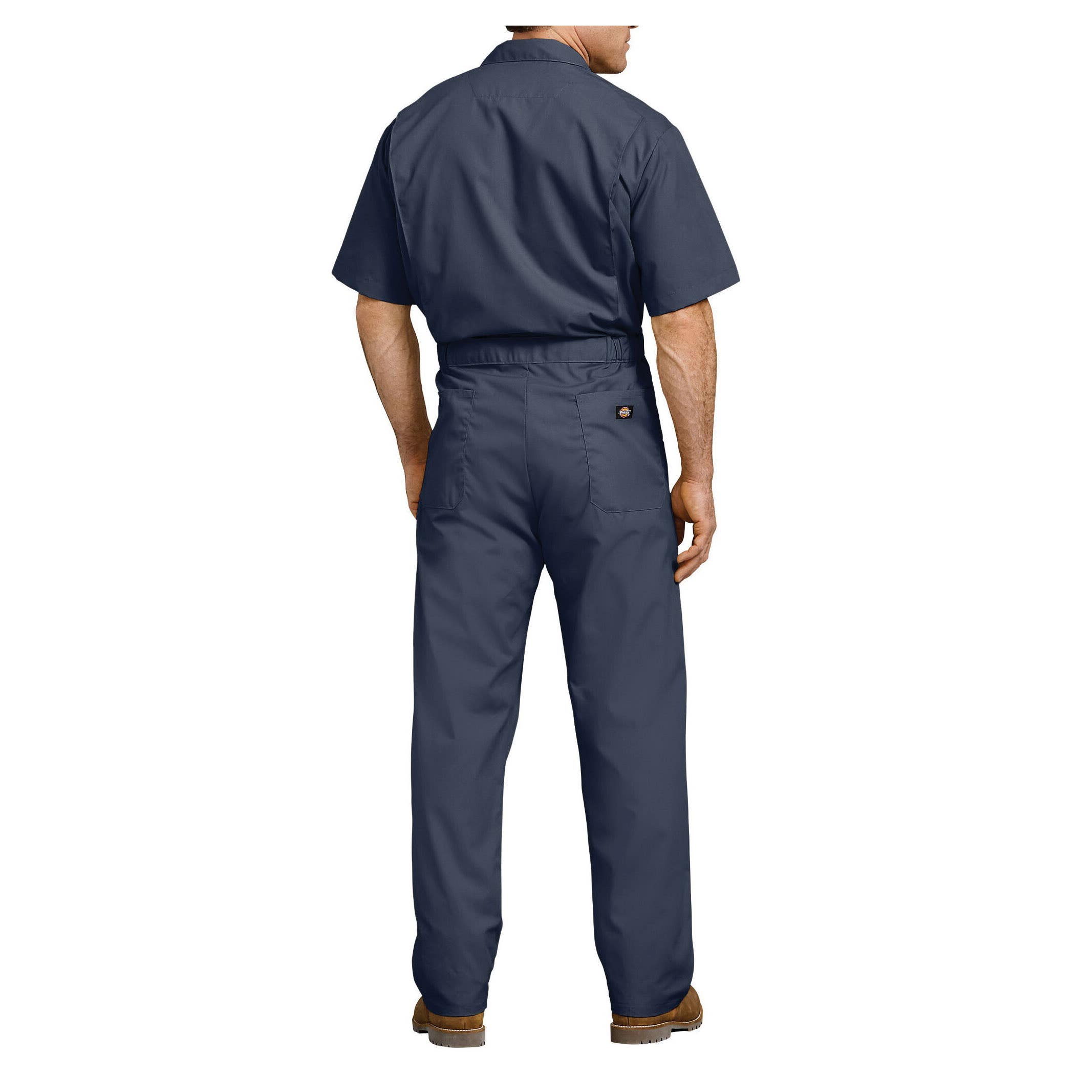 Dickies Coveralls, 2XL, 50 to 52 in Chest, 34 in L Inseam, Cotton/Polyester, Dark Navy, Generous Fit, Tall