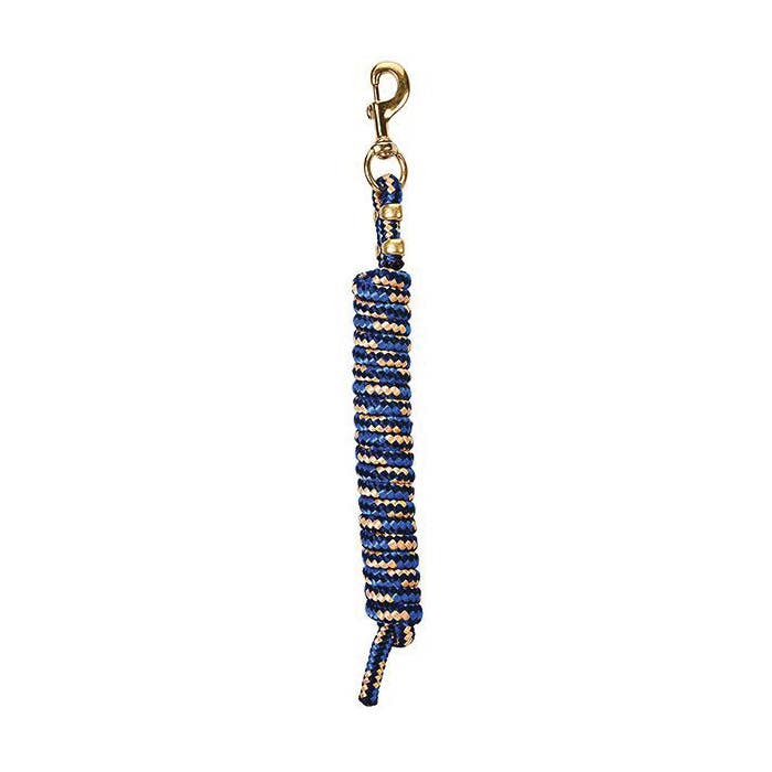 Weaver Leather Lead Rope, 10 ft L, Fastening Method: Snap, Polypropylene Line, Blue/Navy/Tan