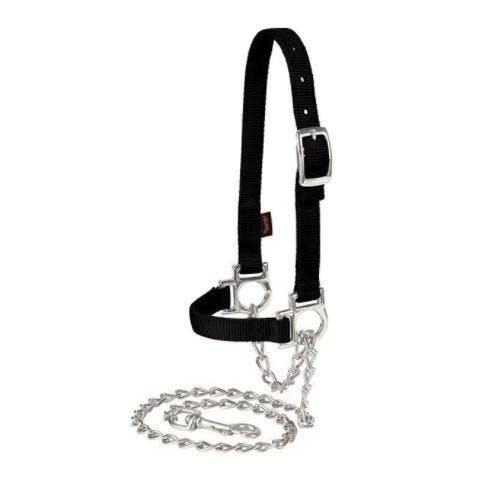Weaver Livestock Adjustable Sheep Halter, Nylon, Black