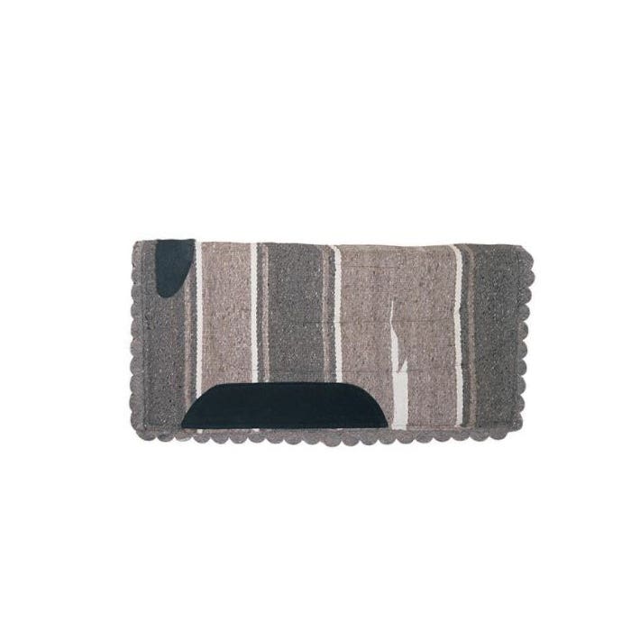 Weaver Leather Saddle Pad with Scallop Edge, Felt/Leather, Assorted
