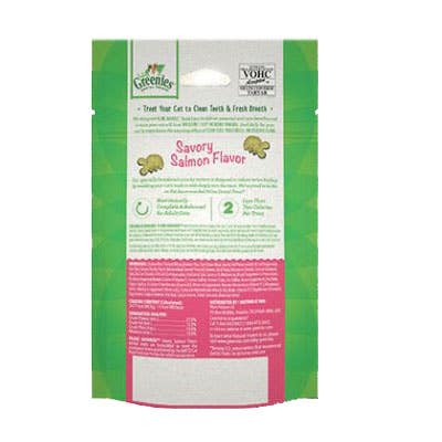 Feline Greenies 428236 Dental Cat Treat, Savory Salmon Flavor, 2.1 oz Pouch