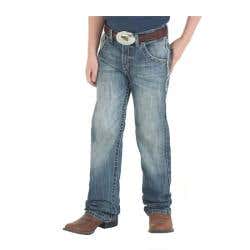 Wrangler 20X Series Western Vintage Jeans, Boy's, 14, 25-1/2 to 27 in Waist, Breaking Barriers, Slim Fit