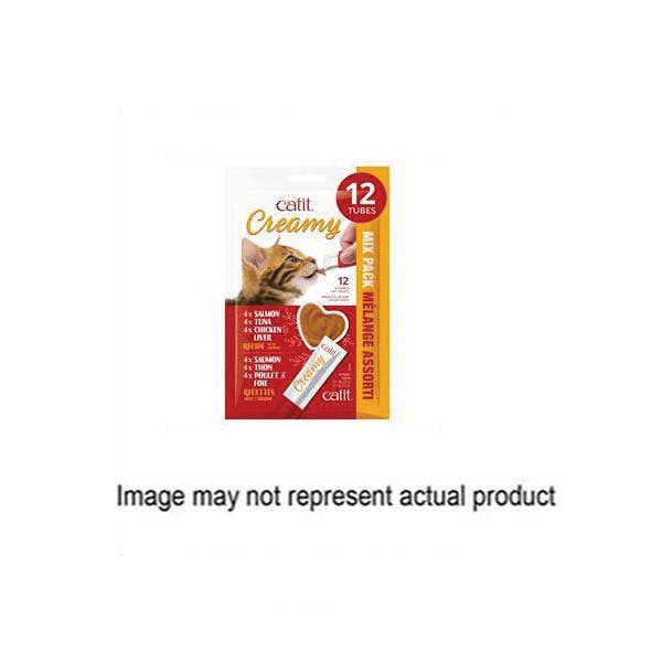 Catit Cat Treat, Chicken and Liver, Salmon, Tuna Flavor, 15 g Tube