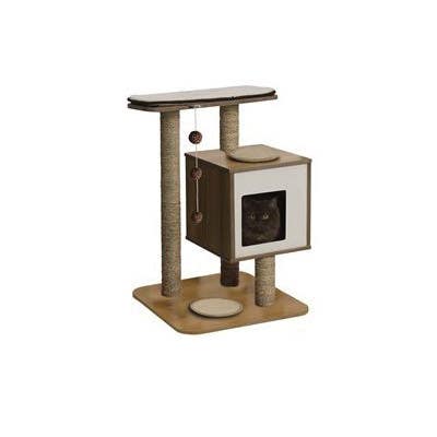 Hagen Vesper V-Base, 81.5 cm H, Rattan Board, Walnut
