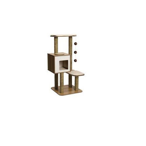 Hagen Vesper V-High-Base, 121 cm H, Rattan Board, Walnut
