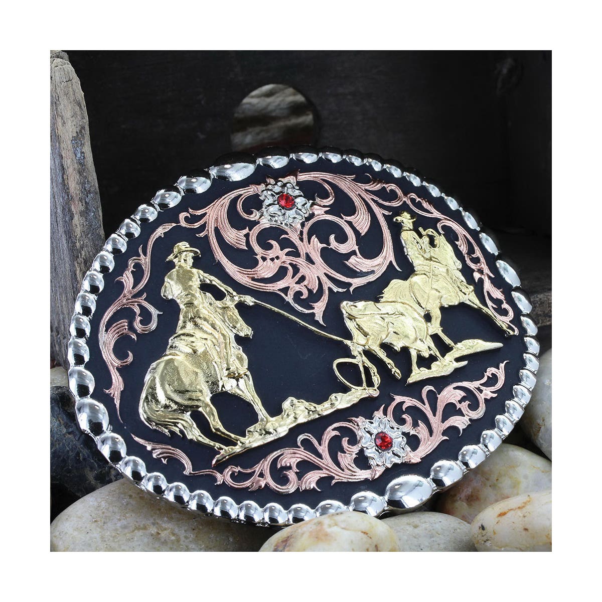 Montana Silversmiths Oval Attitude Belt Buckle