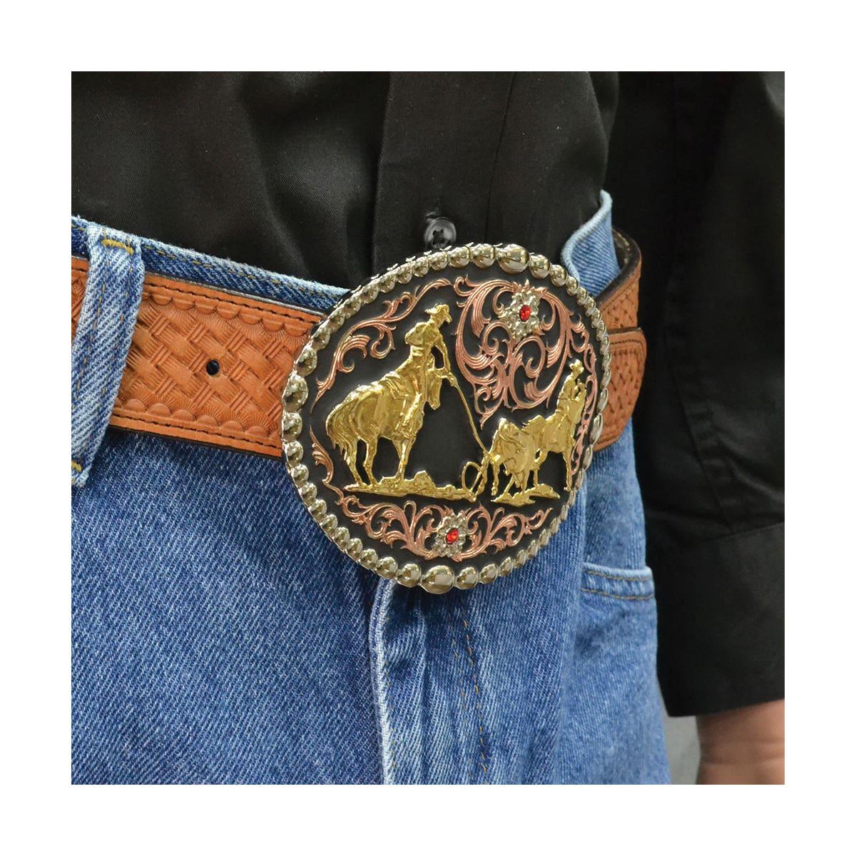 Montana Silversmiths Oval Attitude Belt Buckle