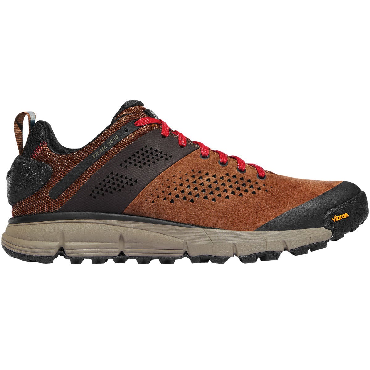 Danner Trail 2650 Series Hiking Boots, 9, D W, Brown/Red, Leather/Textile Upper, Insulated: No