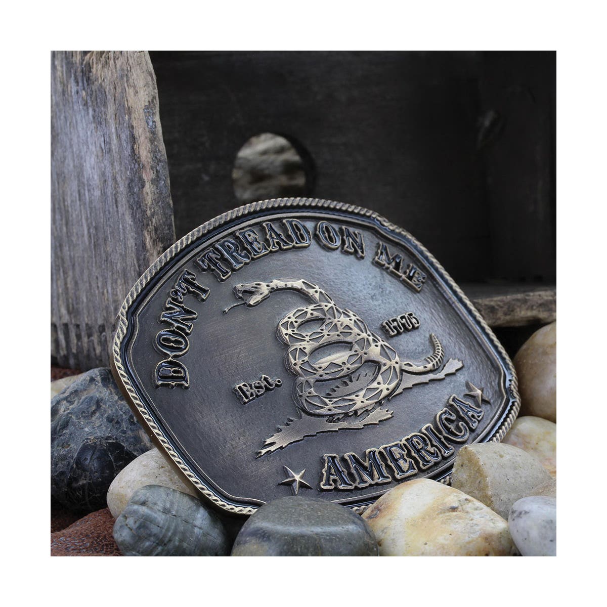 Montana Silversmiths Gadsden Don’t Tread on Me Heritage Belt Buckle
