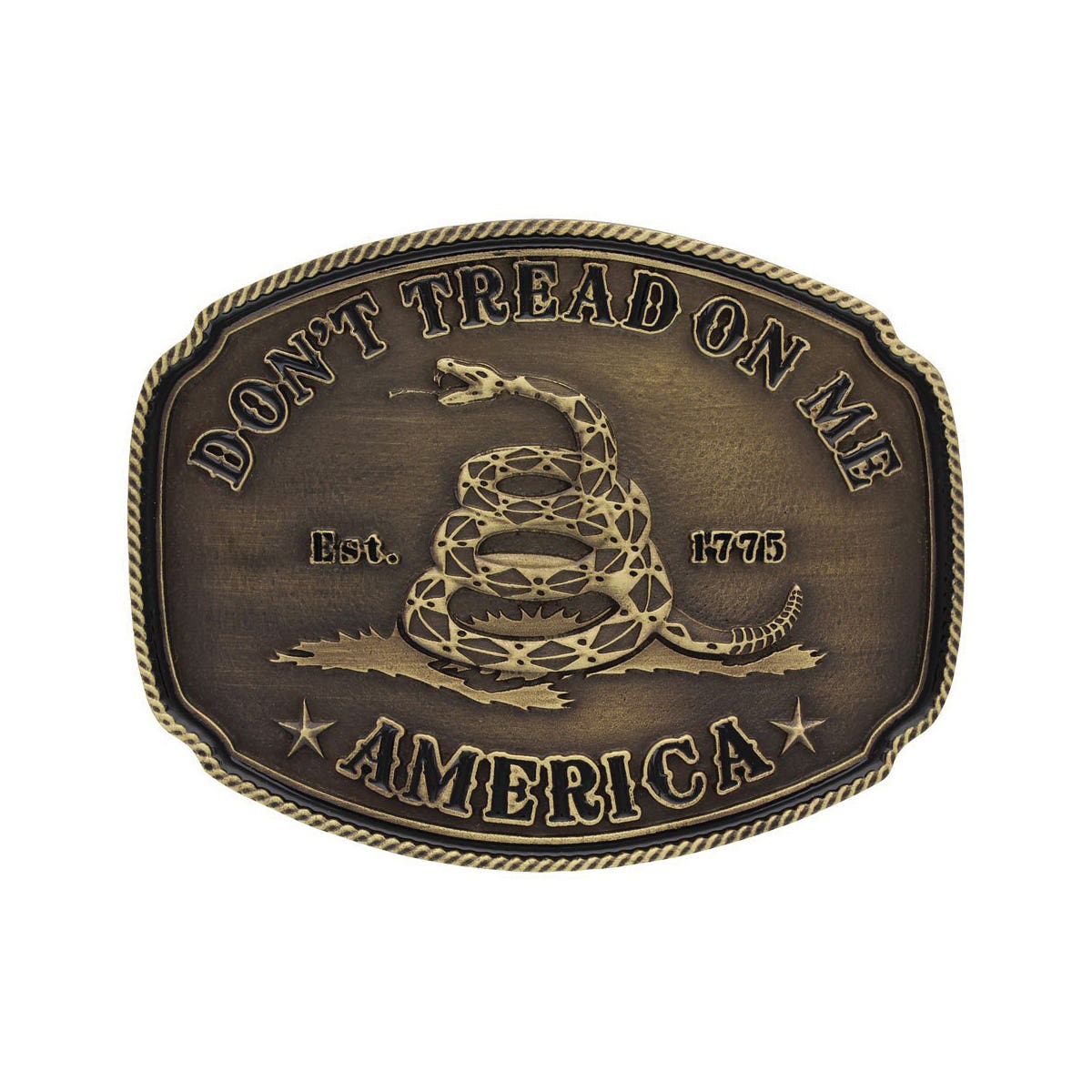 Montana Silversmiths Gadsden Don’t Tread on Me Heritage Belt Buckle
