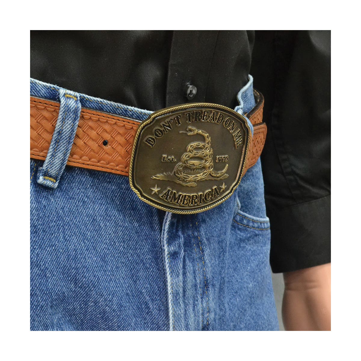 Montana Silversmiths Gadsden Don’t Tread on Me Heritage Belt Buckle