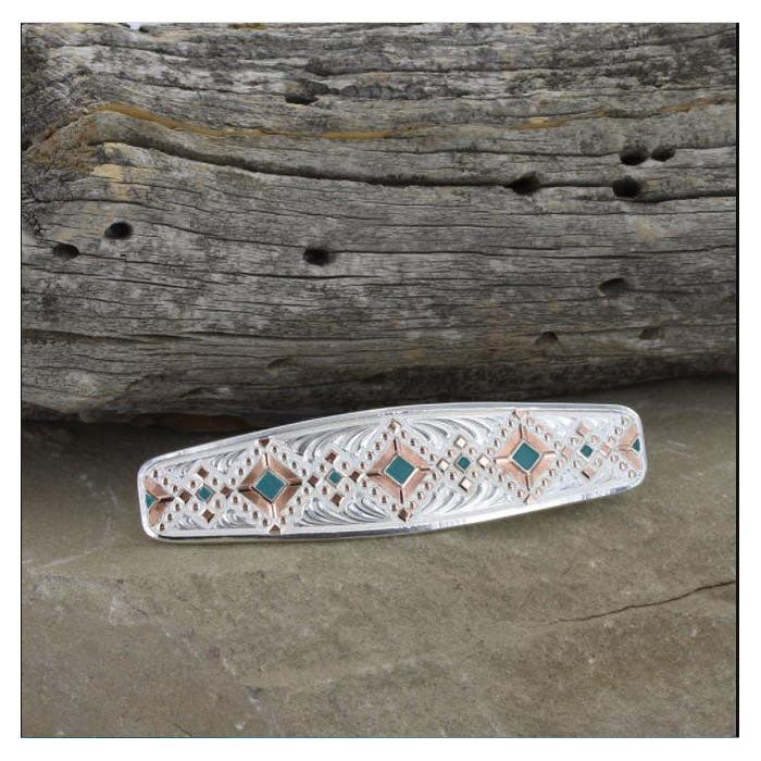 Montana Silversmiths Two Tone Southwestern Beats Barrette