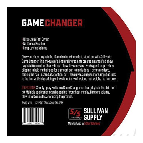 Sullivan Supply Game Changer GAME Hair Spray, 32 oz