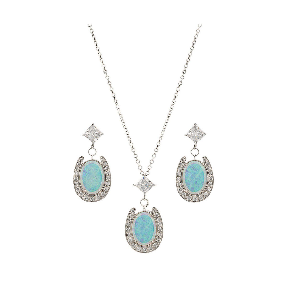 Montana Silversmiths River Lights Pond of Luck in the Evening Sky Jewelry Set