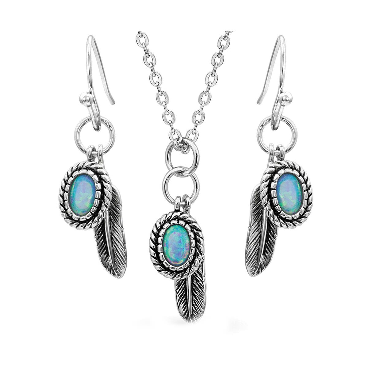 Montana Silversmiths Wishing On Hope Opal Jewelry Set