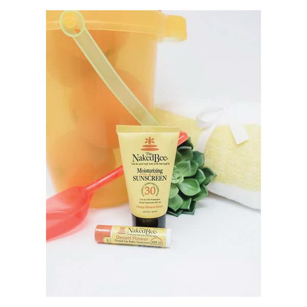 The Naked Bee Orange Blossom Honey Tinted Lip Balm, Desert Flower, 0.15 oz