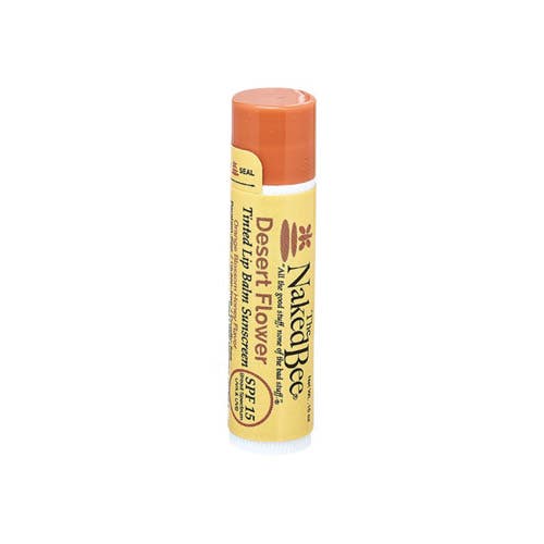 The Naked Bee Orange Blossom Honey Tinted Lip Balm, Desert Flower, 0.15 oz