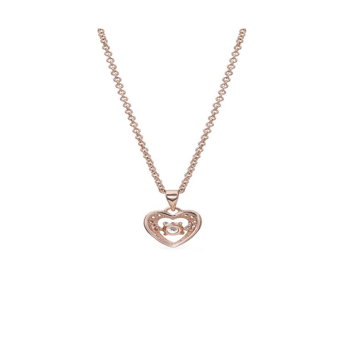 Montana Silversmiths Let's Dance A Little Dance Rose Gold Heart Necklace
