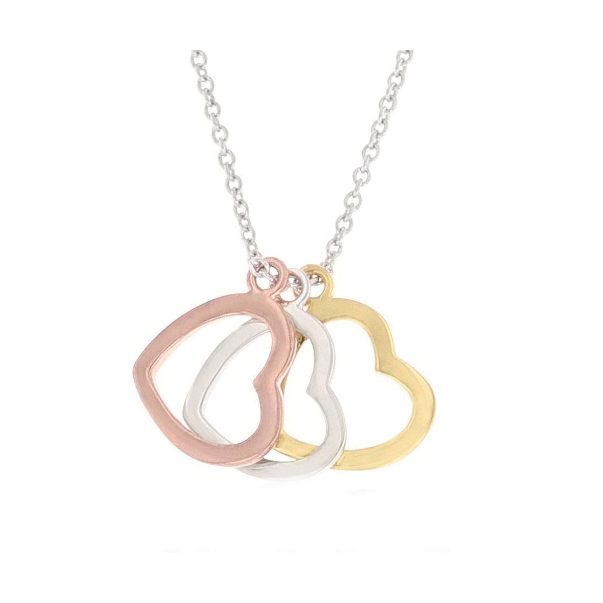 Montana Silversmiths Trio Heart Shadow Charm Necklace