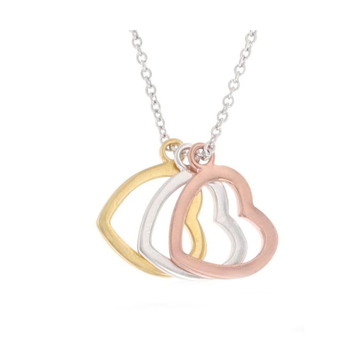 Montana Silversmiths Trio Heart Shadow Charm Necklace