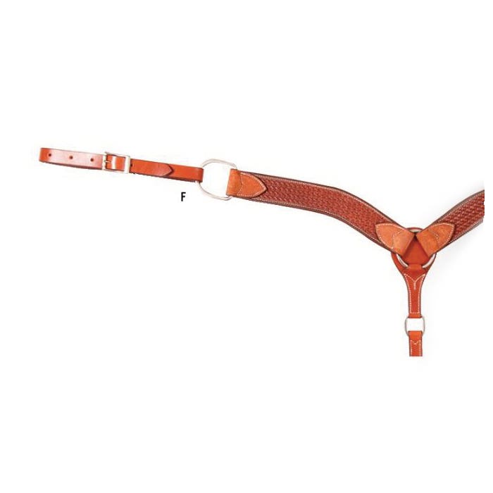 Cashel Breast Collar, 2 in W, Leather - 789580