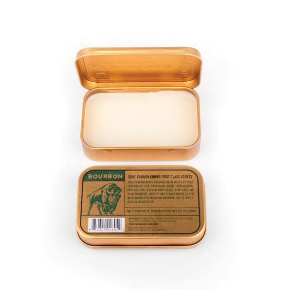 Duke Cannon, Bourbon Solid Cologne, Solid, Oak Barrel, 1.5 oz Tin