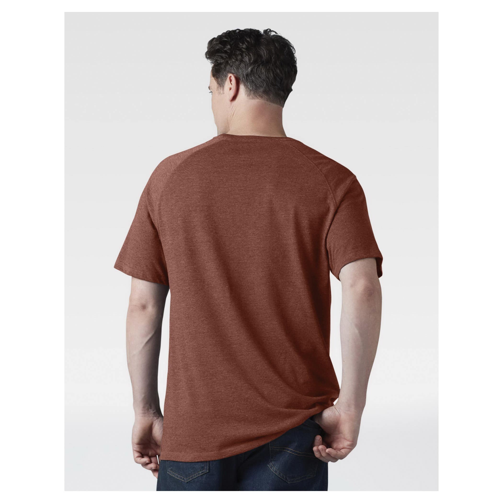 Dickies Men's Temp-iQ Series Cooling Short Sleeve Pocket T-Shirt, Red Rock Heather, 2XL