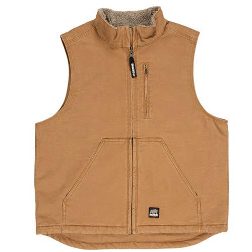 Berne Canyon Series Men's Sherpa-Lined Vest - MBrown Duck