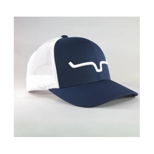 Kimes Ranch Cap, Mesh-Back, One-Size, Twill, Navy Blue/White