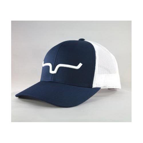 Kimes Ranch Cap, Mesh-Back, One-Size, Twill, Navy Blue/White
