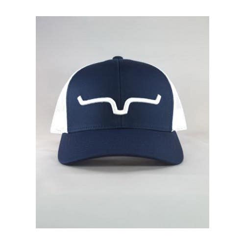 Kimes Ranch Cap, Mesh-Back, One-Size, Twill, Navy Blue/White