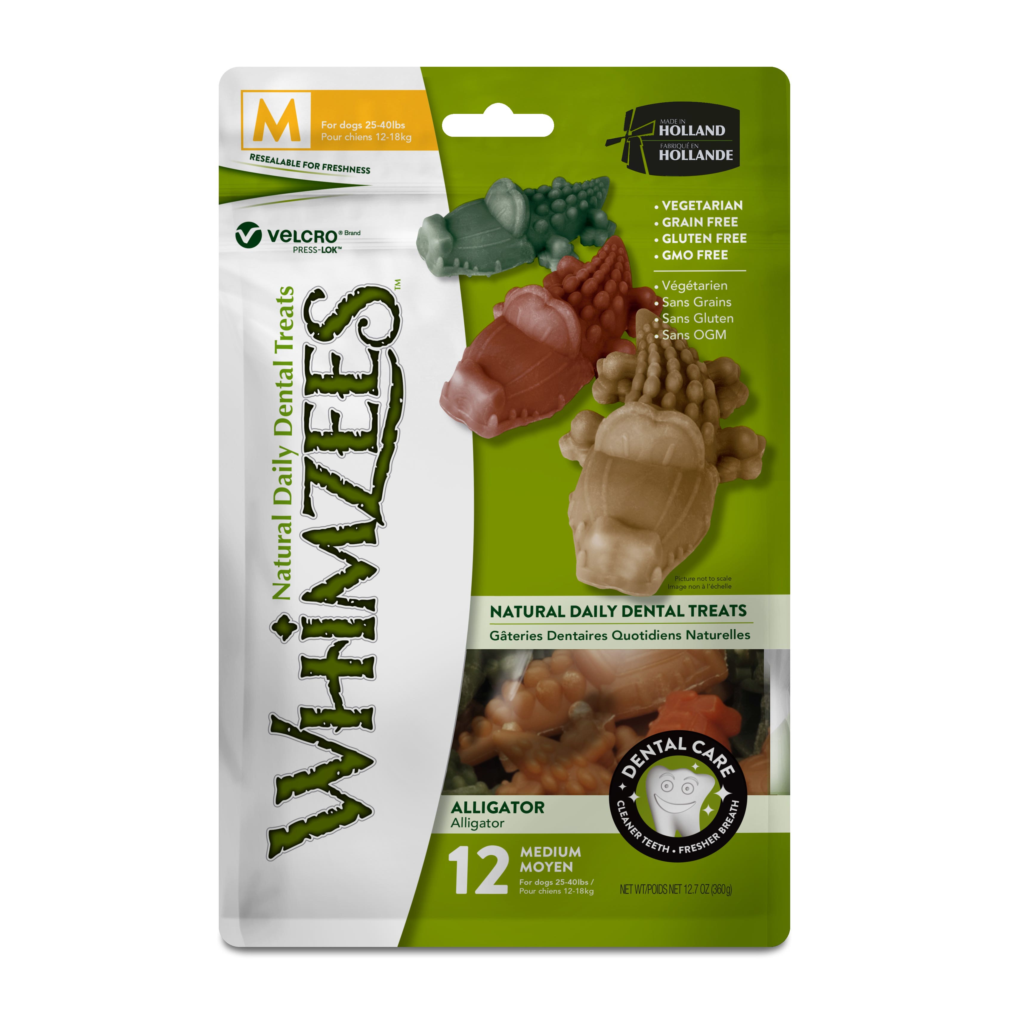 Whimzees Alligator Dog Dental Chew, Small Breed